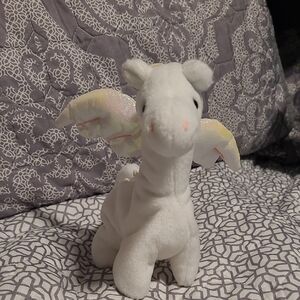 Ty White Dragon Stuffed Animal